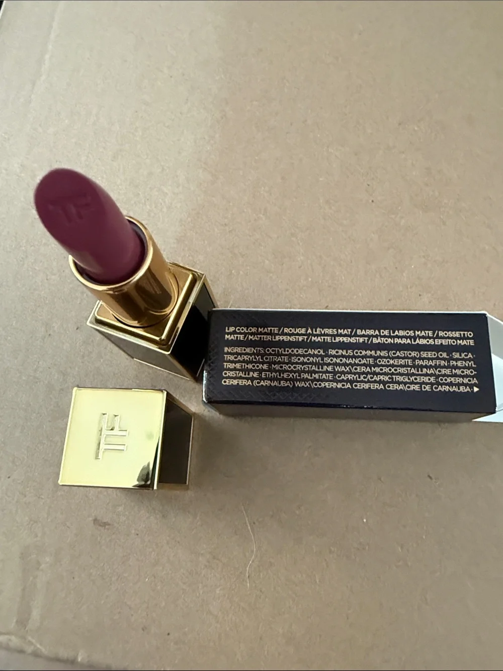 Tom Ford Matte Lipstick in Black & Gold Case